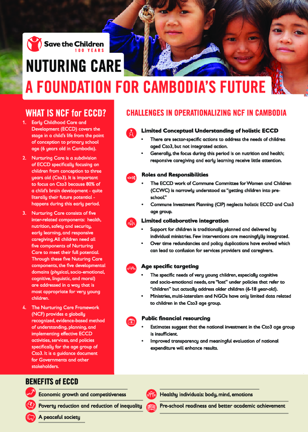 Nurturing Care: A foundation for Cambodia's future
